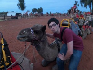 matt with a real live camel