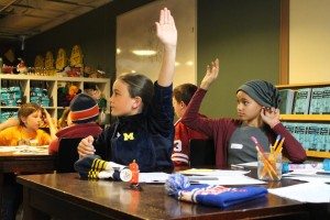 students chime in at the clue jr workshop